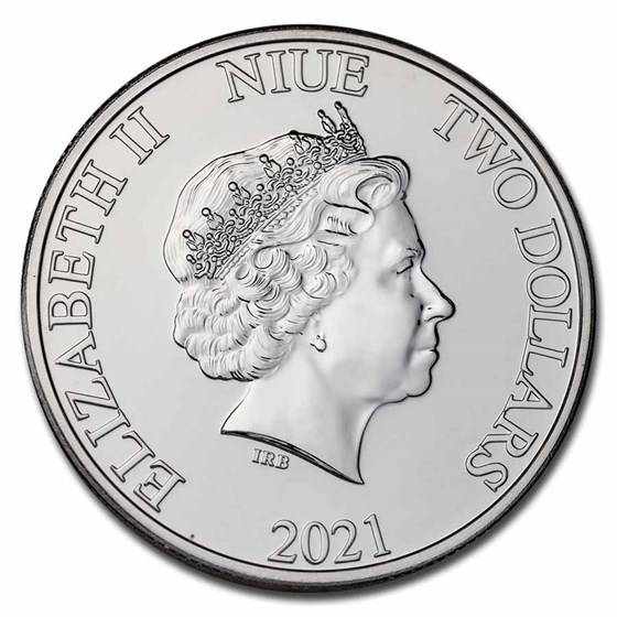2021 Niue Mint 1 OZ Silver $2 DISNEY LION KING - HAKUNA MATATA Coin - XXOJCCR