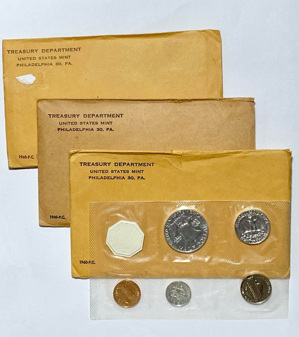 1960 US Mint Silver Proof Set with All Original Government Packaging #HJCRC