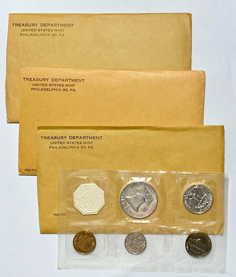1962 US Mint Silver Proof Set with All Original Government Packaging