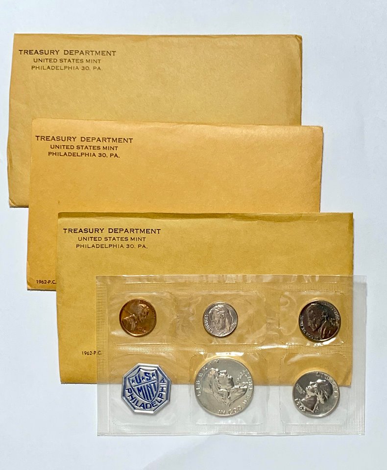1962 US Mint Silver Proof Set with All Original Government Packaging