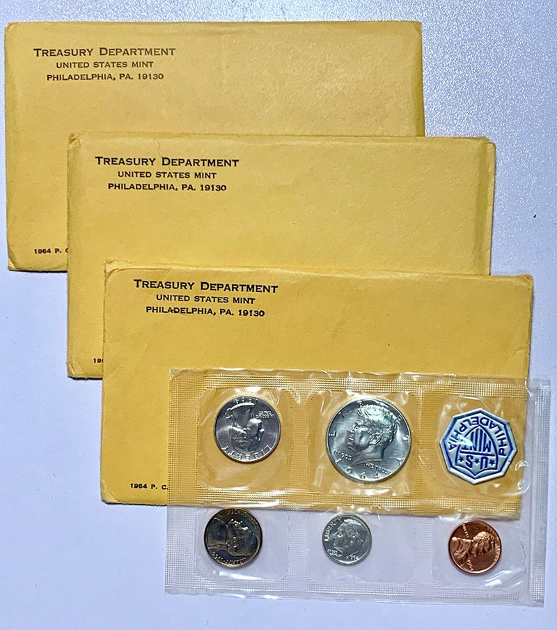 1964 US Mint Silver Proof Set with All Original Government Packaging