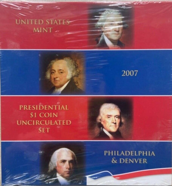 2007 - 2012 (you pick) Presidential $1 Coin Uncirculated Set From The United States Mint -P & D Mint State (Business Strikes) Sealed w/ OGP