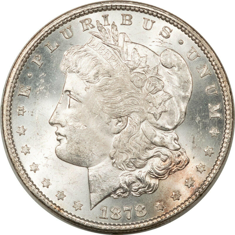 BU / UNC 1878 7TF REV 79 Morgan Silver Dollar - Stock