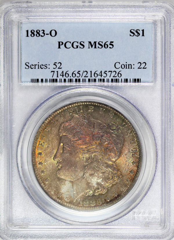PCGS MS-65 1883-O (Series 52) Morgan Silver Dollar -