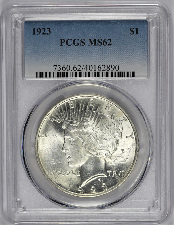PCGS MS-62 1923 Peace Silver Dollar #BZOOCC
