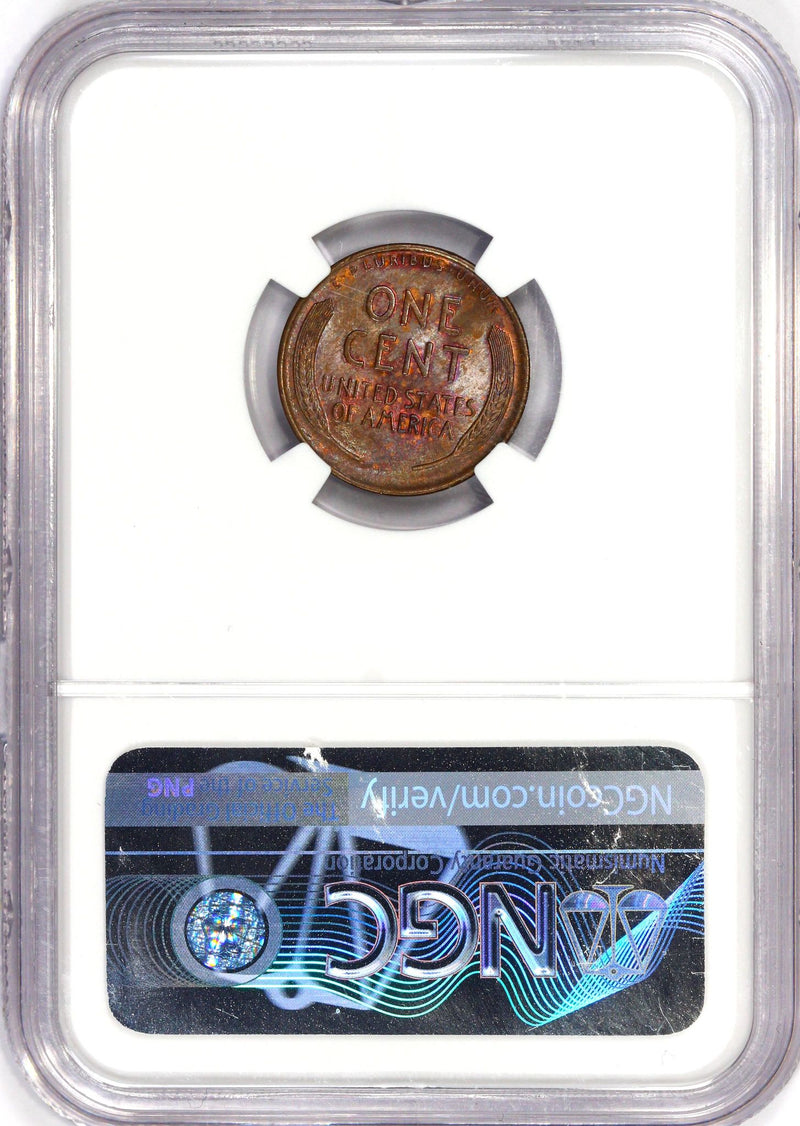 NGC MS-64 RB 1911 Lincoln Wheat Penny