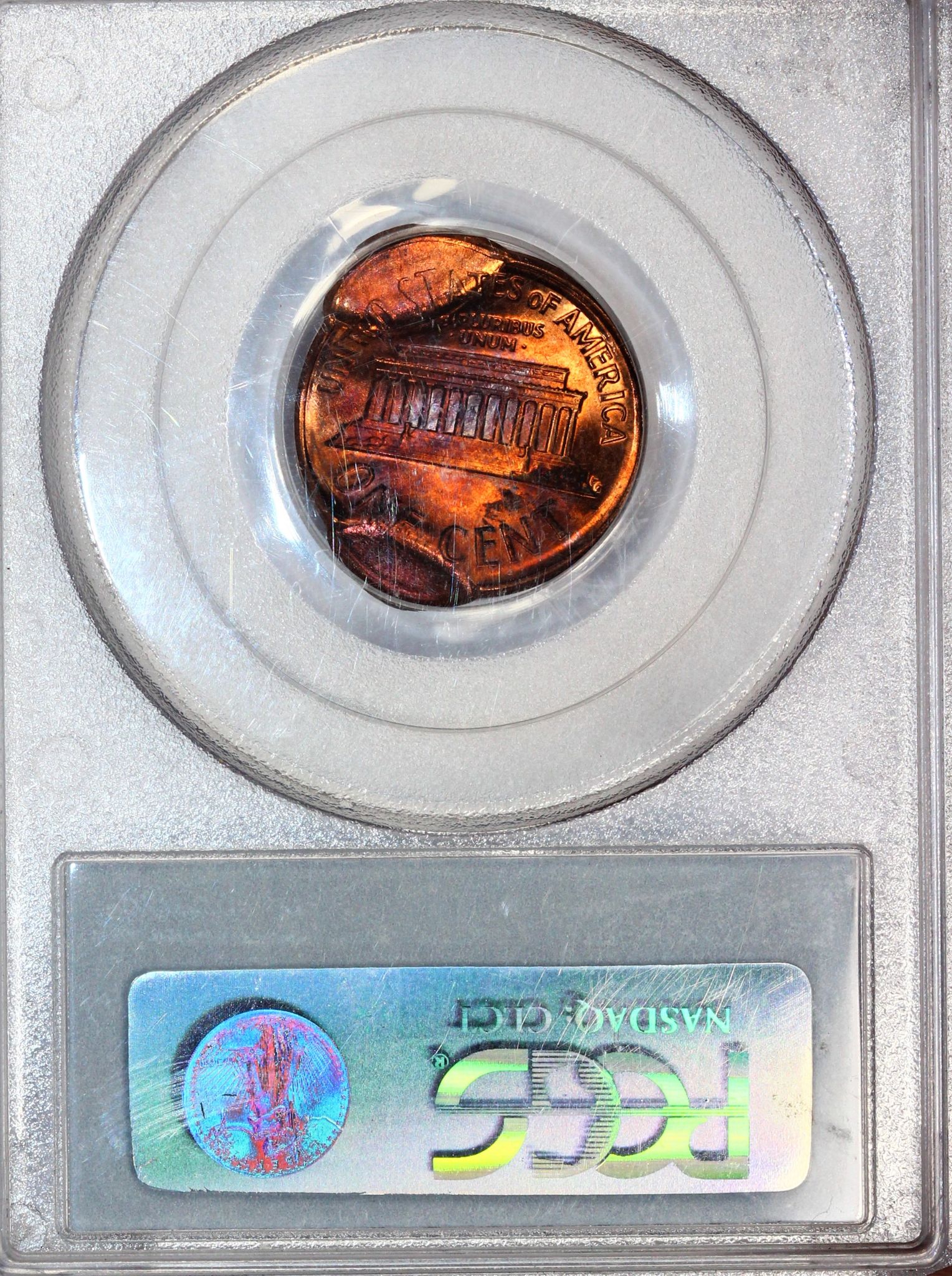 PCGS MS-64 RED 1979-D Saddle Triple Strike Lincoln Cent - Stunning Color - BRRCXLJX-C