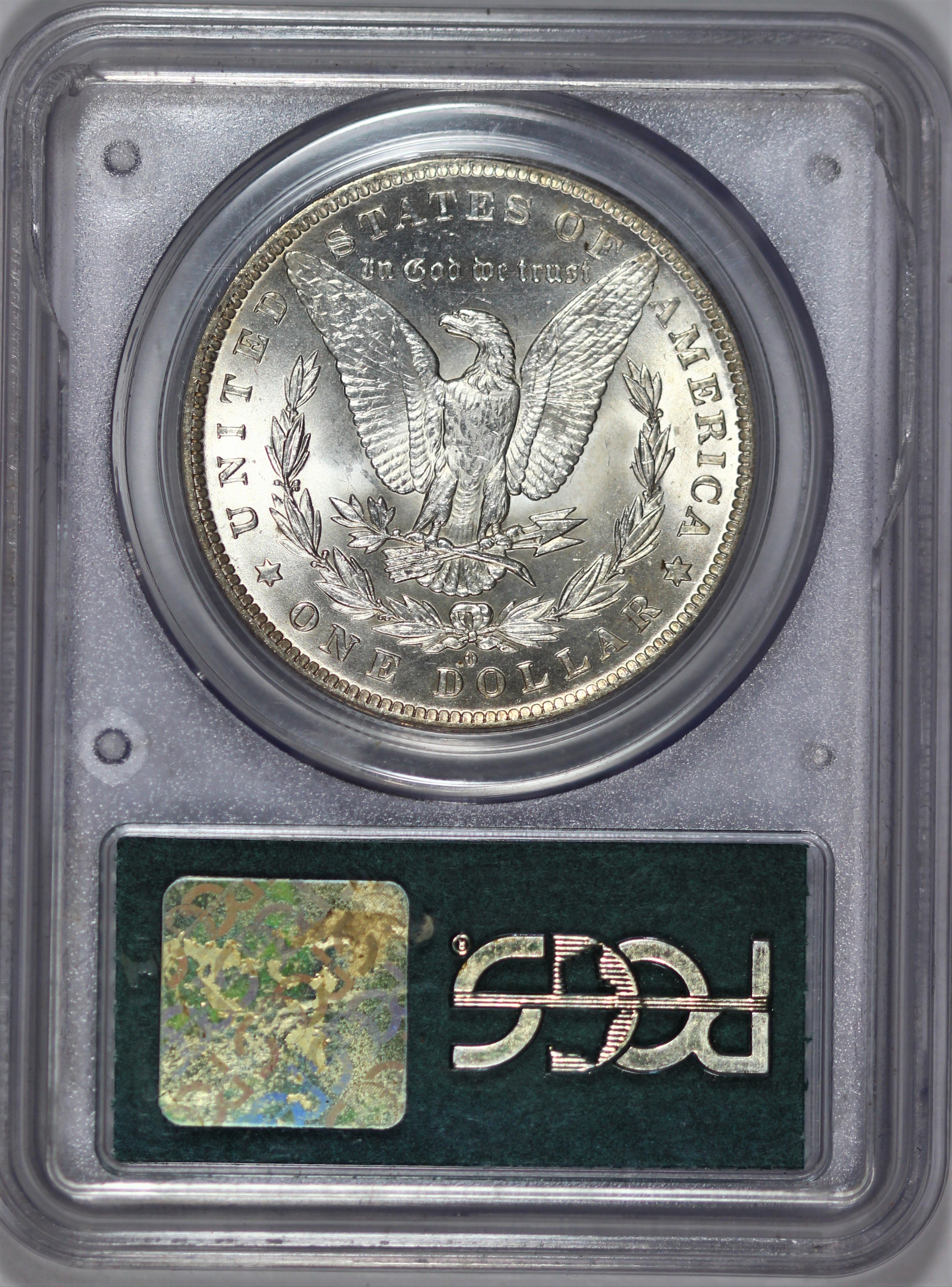 PCGS MS-63 1884-O Morgan Silver Dollar - Housed In An OGH - Terminal Toner w/ Blast Rainbow! We Love It!  CJJZBTHL