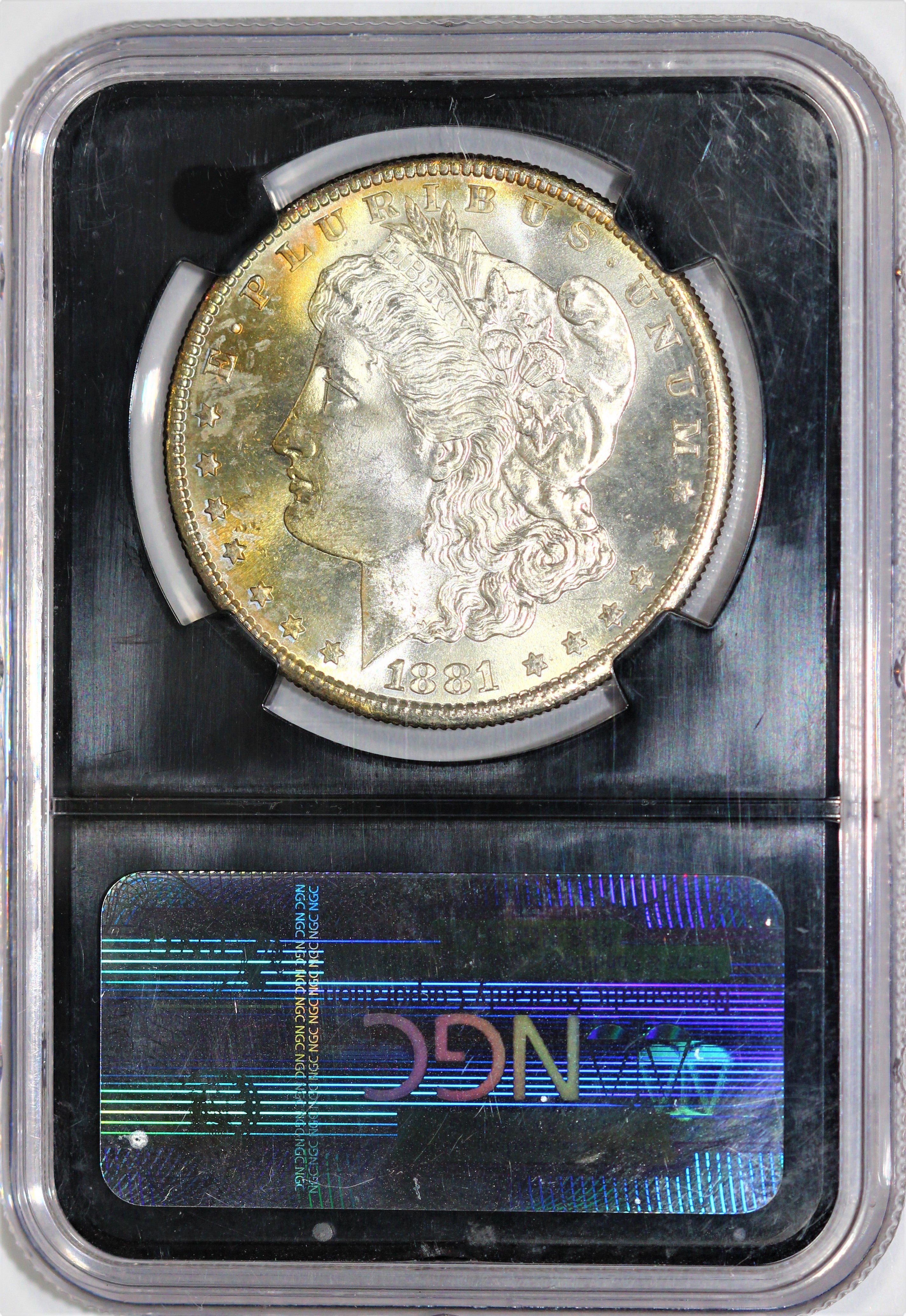 NGC 1881-S MS-66 Star Rainbow Toned Morgan Dollar Mapes Casino Hoard Pedigree - STUNNING! BRRCXXLJJ