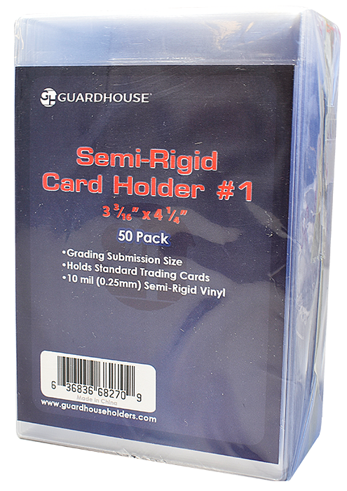 Guardhouse Semi-Rigid Card Holder #1 50 Pack